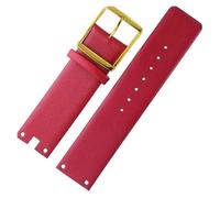 SSNAWBA Cinturini for orologi compatibili con CK K94231 K9423101 in pelle resistente e morbida for cinturino for orologio Calvin Klein da 22 mm(Red-gold)