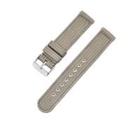 SSNAWBA Cinturino for cinturino in nylon intrecciato 18mm 20mm 22mm 24mm Uomo Donna Tela a sgancio rapido Sostituisci gli accessori for orologi con cinturino a fascia(Grey,20mm)