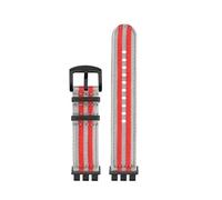 SSNAWBA Cinturino for orologio in nylon intrecciato compatibile con Swatch Irony YVS420 YVS454 YVS451 YVS400 Cinturino for orologio in tela modificato traspirante 17 19 21 mm(A15silver red-black,21mm)