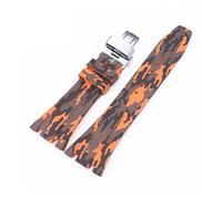 SSNAWBA Cinturino in caucciù 26mm compatibile con Audemars Piguet Royal Oak 15400 15703 fibbia a farfalla Camo cinturino di ricambio da uomo compatibile con AP(8 butterfly)