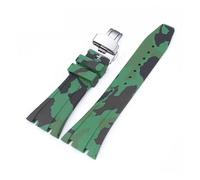 SSNAWBA Cinturino in caucciù 26mm compatibile con Audemars Piguet Royal Oak 15400 15703 fibbia a farfalla Camo cinturino di ricambio da uomo compatibile con AP(2 butterfly)