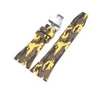 SSNAWBA Cinturino in caucciù 26mm compatibile con Audemars Piguet Royal Oak 15400 15703 fibbia a farfalla Camo cinturino di ricambio da uomo compatibile con AP(9 butterfly)