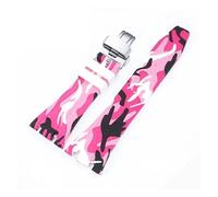 SSNAWBA Cinturino in caucciù 26mm compatibile con Audemars Piguet Royal Oak 15400 15703 fibbia a farfalla Camo cinturino di ricambio da uomo compatibile con AP(11 butterfly)