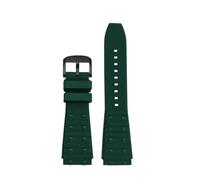 SSNAWBA Cinturino in fluorogomma compatibile con Breitling Chronomat B01 da uomo, cinturino in Viton, interfaccia convessa, 22/24 mm, impermeabile(1Green-Black A,22mm)