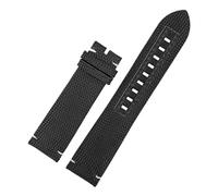 SSNAWBA Cinturino in nylon da uomo compatibile con Citizen Mido Navigator M026.629/430 Ocean Star M042.430 Cinturino in pelle canvas da 22 mm(Black no clasp)
