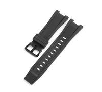 SSNAWBA Cinturino in resina compatibile con Casio G-Shock GST-W120L S130L S310 B100 GST-W100G, cinturino da polso in gomma mimetica da uomo, serie GST, 26 * 14 mm(Black-black)