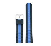 SSNAWBA Cinturino in silicone ad alta resistenza compatibile con Swatch X Blancpain Fifty Fathoms 22mm Uomo Donna Diving Sport Cinturino in gomma impermeabile(Royal Blue blue)