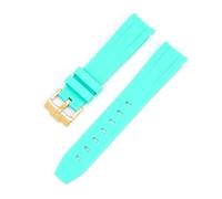 SSNAWBA Cinturino in silicone con estremità curva 20/21/22mm compatibile con Rolex Omega fibbia in acciaio inossidabile uomo donna gomma di qualità sostituisci cinturino da polso(Multicolor)