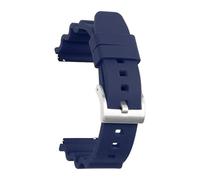 SSNAWBA Cinturino in silicone da 20 mm 22 mm Sport a sgancio rapido Impermeabile Subacquea da uomo Bracciale di ricambio in gomma Accessori for orologi compatibili con Seiko(Blue silver,20mm)