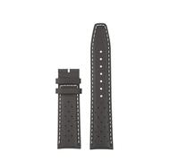 SSNAWBA Cinturino universale retrò in pelle di vacchetta compatibile con Citizen FF Series Pilot CA4500-16X/12E CA4505-80L CA4558 CA4559 cinturino da 22 mm(Grey-No Buckle)