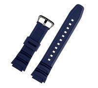 SSNAWBA Gli Accessori For Cinturini For Orologi Sono Compatibili Con Il Cinturino For Orologio Casio W-218h / F-108 AE1200 / 1000/1300 In Resina E Silicone Da 18 Mm(Blue Black Buckle)