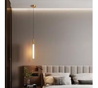 SSNCcNC 30CM, LED Minimalismo camera da letto Lampada a sospensione Moderno Nordico Design creativo Luce calda 3000K Soggiorno Soppalco Oro