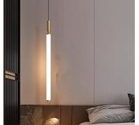 SSNCcNC 50CM, LED Minimalismo camera da letto Lampada a sospensione Moderno Nordico Design creativo Luce calda 3000K Soggiorno Soppalco Oro