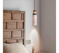 SSNCcNC B, Moderno Minimalismo Lampada per sala da pranzo Travertino giallo Vintage Lampada a sospensione Camera da letto Comodino 7W Design creativo Luce tricolore Loft