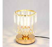 SSNCcNC cristallo lampada da tavolo Moderno Camera da letto Lampada da comodino E27 d'oro minimalismo Lampada da scrivania europeo salotto ufficio asilo Illuminazione da tavolo Luce notturna