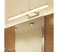 SSNCcNC D'oro, 60cm, LED Luce dello Specchio Bagno Impermeabile, Angoli Regolabili, per Trucco e Armadio, Lampada da Parete