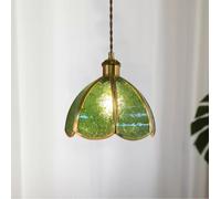 SSNCcNC Lampada da sala da pranzo Vetro Vintage Lampada a sospensione Moderna Stile giapponese Camera da letto Comodino Design creativo E27 Soggiorno Loft 20 * 21CM