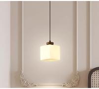 SSNCcNC Lampade a sospensione in vetro vintage Stile americano Luce da camera da letto Luce a sospensione Lampada da tavolo da pranzo Lampada da soffitto Minimalismo E27 il soggiorno 12cm