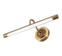 SSNCcNC LED Lampada da Specchio 8W europeo retrò lampada da bagno 45 cm Bianco neutro 4000k Lampada Specchio Bagno 180 ° regolabile Luce dello specchio Vintage ▾ Impermeabile lampada a muro bagno