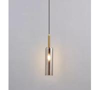 SSNCcNC LED Moderno In vetro Dimmerabile Lampada a sospensione Minimalismo Camera da letto Comodino 5W Lampada da soffitto 3000K/4500K/6000K Sala da pranzo Soggiorno,D'oro