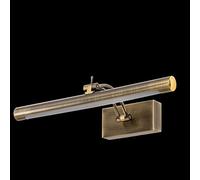 SSNCcNC LED retrò Lampada da Specchio 55 cm lampada da bagno 12W Bianco neutro 4000k Lampada Specchio Bagno Regolabile Vintage ▾ armadietto a specchio Luce per il trucco Impermeabile bagno Ottone