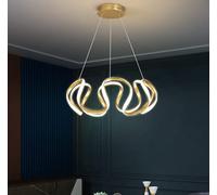 SSNCcNC LED squillo Lampada a sospensione Moderno minimalista Lampada a sospensione sala da pranzo ufficio alluminio Luce pendente cucina Camera da letto salotto Lampada a sospensione 4500K Ø55cm