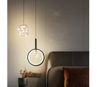 SSNCcNC Moderno Nordico Comodino Luce a sospensione LED Acrilico Camera da letto Minimalismo Design creativo Luce neutra 4500K Soggiorno Sala da pranzo Scala Soppalco