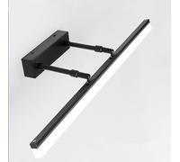 SSNCcNC Nero, 40cm, LED Luce dello Specchio del Bagno Impermeabile, Angoli Regolabili, per Trucco e Armadio, Lampada da Parete