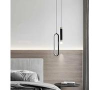 SSNCcNC Nordico Comodino Lampada a sospensione Moderno Minimalismo Dimmerabile Camera da letto Design creativo 3000K/4500K/6000K Soggiorno Soppalco Corridoio 15 * 40CM