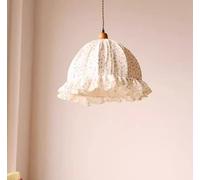 SSNCcNC Vintage Lampada a sospensione Stile francese Lampada da sala da pranzo Paralume in tessuto Minimalismo Luci a sospensione Design creativo =Lampada da soffitto E27 Per soggiorno