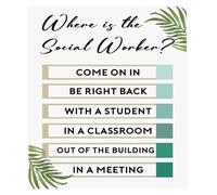 SSOPTMCB Encouraging Farmhouse Wall Art - Social Work Themed Poster, Thoughtful Gift for Counselor, Therapist Appreciation or New Office Decor(Unframed,08x12inch(20x30cm))