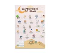 SSOPTMCB Introduction to Islam Poster Essential Beliefs Practices and Teachings Educational Chart for School and Library Decor(Framed,08X12inch(20X30cm))