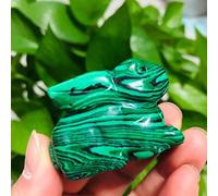 SSOPTMCB Pietra di Cristallo di Quarzo Malachite Verde Naturale Coniglio 2 Pollici for 1 Pezzo Adatto for la Decorazione di mobili QINTINYIN Reiki Crystals