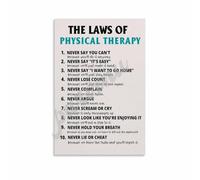 SSOPTMCB PT Professional Ethics Code Poster Canvas Wall-Art Physical Therapist Affirmation for Sports Medicine Clinic Waiting Area(Framed,08x12inch(20x30cm))