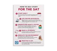 SSOPTMCB Test Prep Study Guide Poster Effective Self Learning Strategies Canvas Wall-Art for College Entrance Exam and Study Room Decor(Framed,12x18inch(30x45cm))