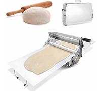 SSQUZA Sfogliatrice Pasticceria Manuale Pieghevole per Panetteria,Pizza,Croissant,Rullo per Pasta in Acciaio Inossidabile con Spessore Regolabile 0,5-27 Mm,per Commerciale E Domestico,Rs101