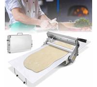 SSQUZA Sfogliatrice Pieghevole per Pasta, Sfogliatrice Manuale in Acciaio Inox da 12/15", Sfogliatrice Banco con Spessore Regolabile, per Preparare Pasta Sfoglia per Panetteria,Rs201