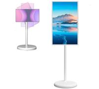 SSQUZA Smart TV Portatile da Esterno da 21.5/24/27/32" 1920x1080, 8+128 GB di RAM, Fotocamera da 13 MP, Proiezione su Schermo Wireless, Trasmissione in Diretta, Touch Capacitivo Completo 27in