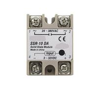 SSR-10 25 30 40 50 60 DD AD AA 10A 25A 40A Solid State Relay Module 3-32V Input DC 24-380V AC Output, Parti(DC control DC,SSR-25A)