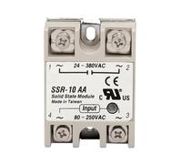 SSR-10aa 25aa 40aa Relè a stato solido monofase con custodia bianca, controllo CA AC SSR(40AA)