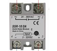 SSR-25DA SSR-40DA SSR-40AA SSR-40DD 10A 25A 40A 60A 80A 100A DD DA AA Modulo relè a stato solido Controllo della temperatura(DA,White without case,120A)