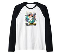 SSR Calico Cat 100% Chaos Drop Gacha Gaming Loot Box Maglia con Maniche Raglan