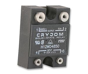 SSR, panel Mount, 660 VAC, 32 VDC, 50 a - H12WD4850 Crydom