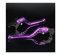 SSRSOANV Per YA&MAHA Majesty 400 YP400 2009 2010 2011 2012 2013 2014 Leva freno/frizione regolabile corta/lunga per moto(177mm Purple)