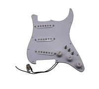 SSS Ainico 5 Pickup Single Coil Set Battipenna Precablato A 7 Vie Completamente Caricato Per Parti Di Chitarra Elettrica Per Chitarra (Color : White)