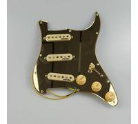 SSS Ainico 5 Single Coil Guitar Pickups Pickguard Precablato A 7 Vie Completamente Caricato Per Chitarra St (Color : 019)