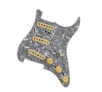 SSS Ainico 5 Single Coil Pickguard Pickup Per Chitarra Pre Cablaggio Per Pratica E Prestazioni Professionali Pickup Per Battipenna Della Chitarra(Zb)