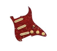 SSS Ainico 5 Single Coil Pickguard Pickup Per Chitarra Pre Cablaggio Per Pratica E Prestazioni Professionali Pickup Per Battipenna Della Chitarra(Red)