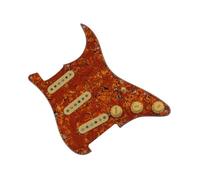 SSS Ainico 5 Single Coil Pickguard Pickup Per Chitarra Pre Cablaggio Per Pratica E Prestazioni Professionali Pickup Per Battipenna Della Chitarra(Orange)