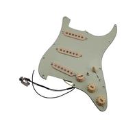 SSS Ainico 5 Single Coil Pickguard Pickup Per Chitarra Pre Cablaggio Per Pratica E Prestazioni Professionali Pickup Per Battipenna Della Chitarra(Green)